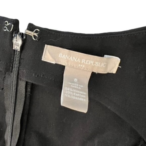 🎉PRICE REDUCED🎉 Banana Republic Black Square Neck‎ Dress 8 Sleeveless Office - Picture 4 of 13